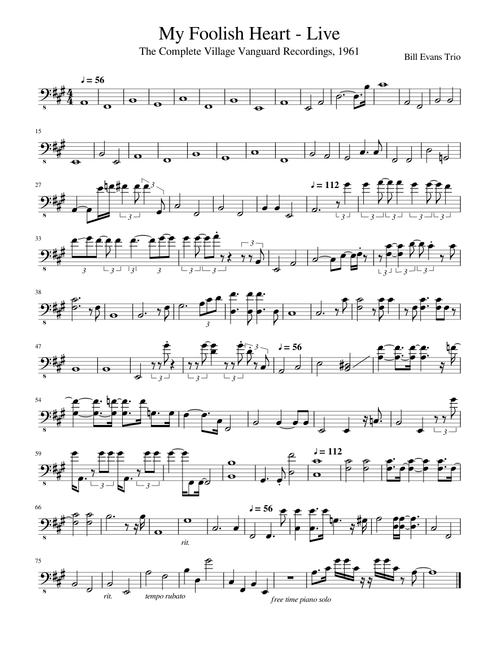 My Foolish Heart - Live