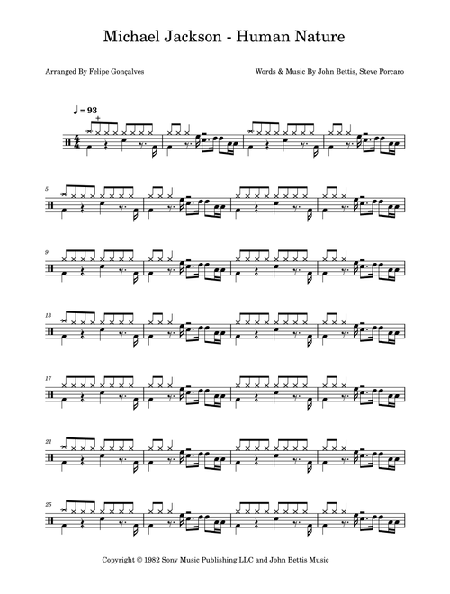 Human Nature (Arr. The Ninja) - Michael Jackson (Drums)