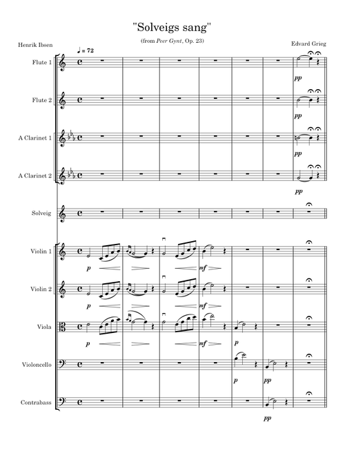 "Solveigs sang" (from Peer Gynt, Op.23)