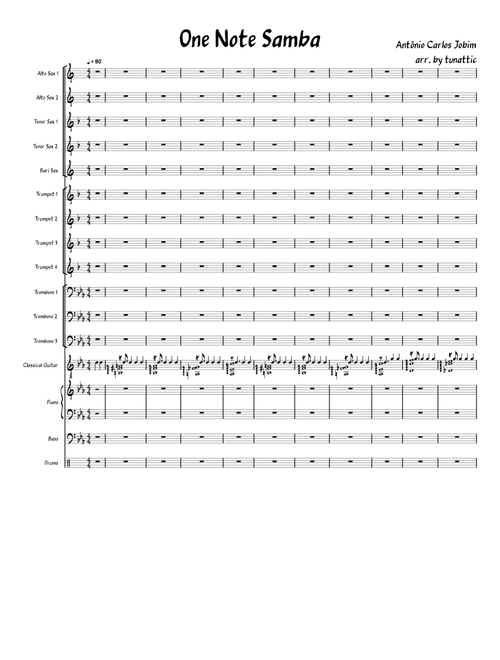 One Note Samba - Big Band Arrangement