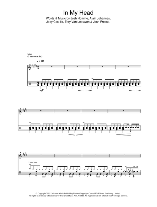 In My Head - Queens Of The Stone Age (Drums)