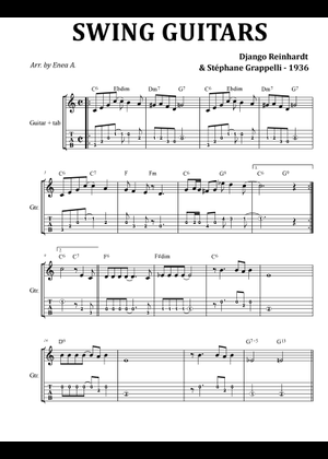 Play Official version of Swing 42 Sheet Music by Django Reinhardt