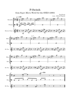 P-Switch (Cave) from Super Mario World for the SNES (1990) Sheet