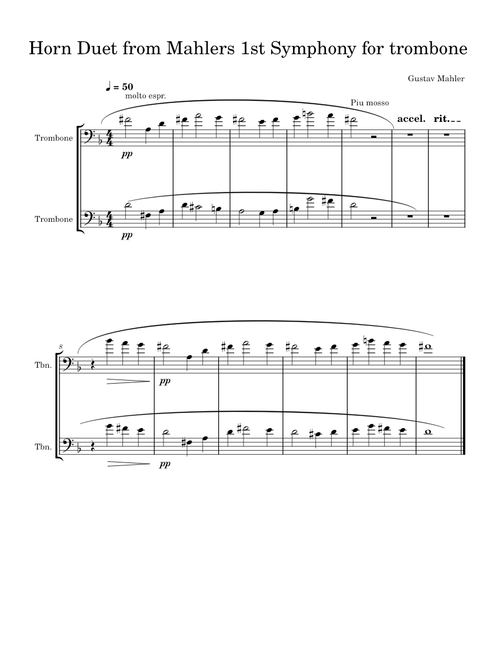 Symphony No. 1 in D Major, 1st movement – Gustav Mahler