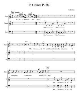 Free Peter Grimes, Op. 33 by Benjamin Britten sheet music