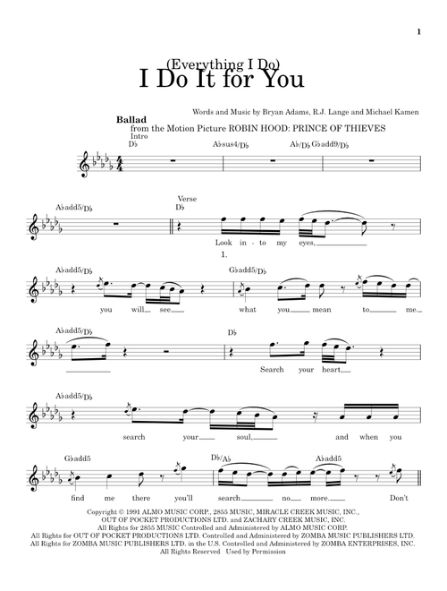 (Everything I Do) I Do It For You - Bryan Adams (Pro Vocal)