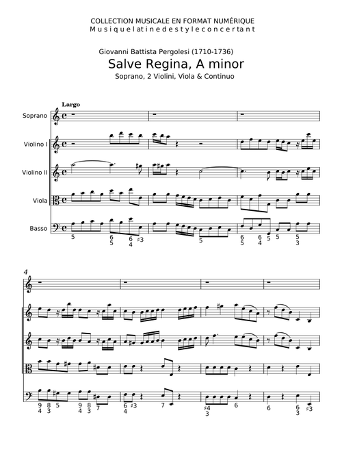 Salve Regina in E minor - Giovanni Battista Pergolesi