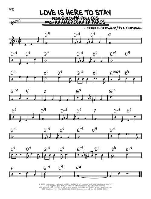 Love Is Here To Stay - George Gershwin, Ira Gershwin (Real Book - Melody-Chords)