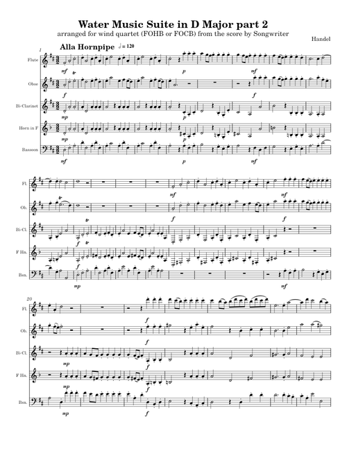Dances from Water Music Suite in G, HWV 349 – Georg Friedrich Händel