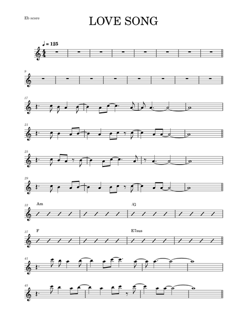 Lovesong – The Cure (ALTO SAX RMX)