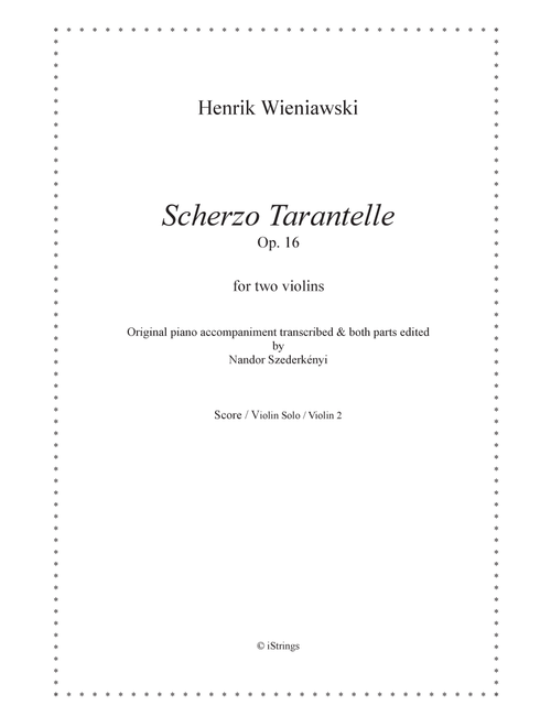 Scherzo Tarantelle (Arr. N. Szederkenyi) - H Wieniawski (Violin Solo)