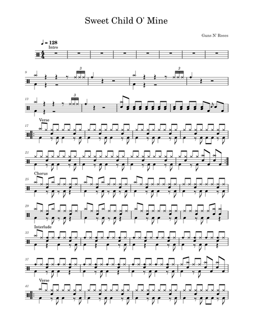 Sweet Child O' Mine - Guns N' Roses