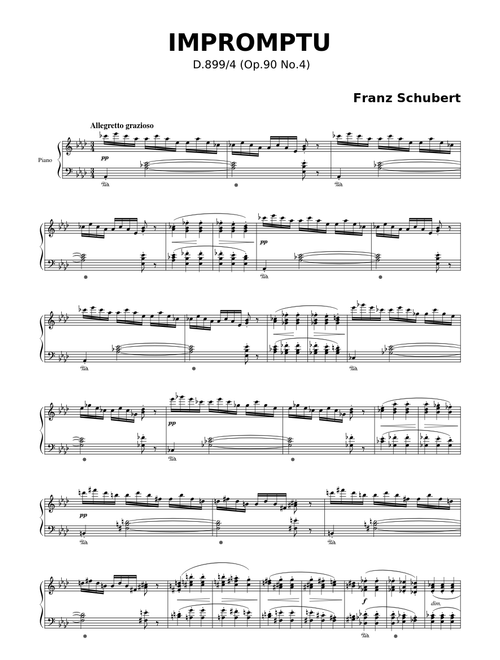 IMPROMPTU – Franz Schubert