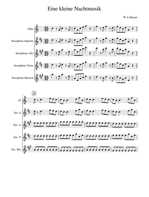 Eine kleine Nachtmusik W.A.Mozart