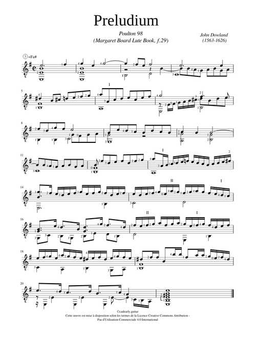 Dowland - Preludium / P.98