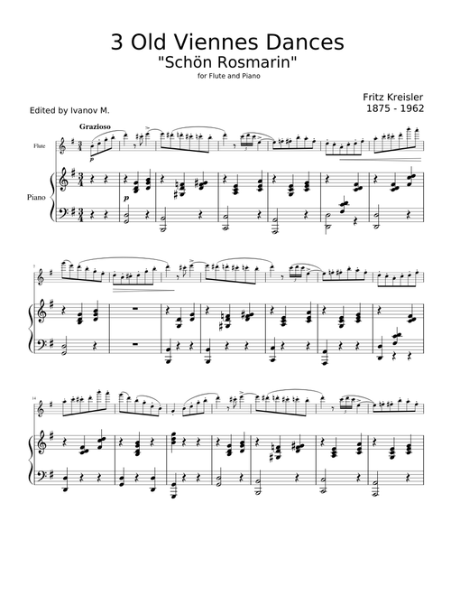 Schön Rosmarin – Fritz Kreisler