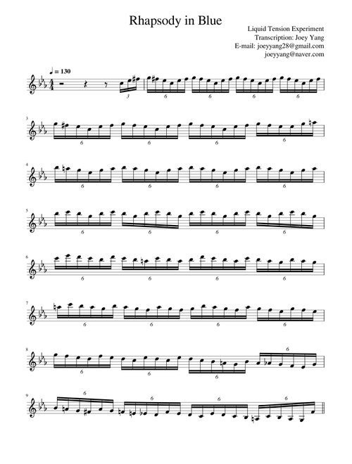 Liquid Tension Experiment - Rhapsody in Blue guitar solo part (8:17~8:32)