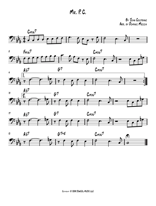 Mr. P.c. (Arr. Dominic Meccia) - John Coltrane (Small Ensemble)