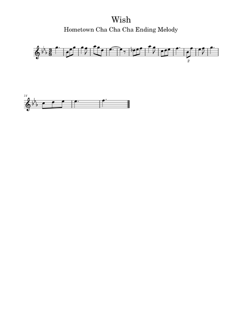 Wish – Choi Yu Ree (Clarinet in Bb)