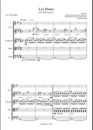 Play Official version of Let down Sheet Music by Radiohead for Piano ...