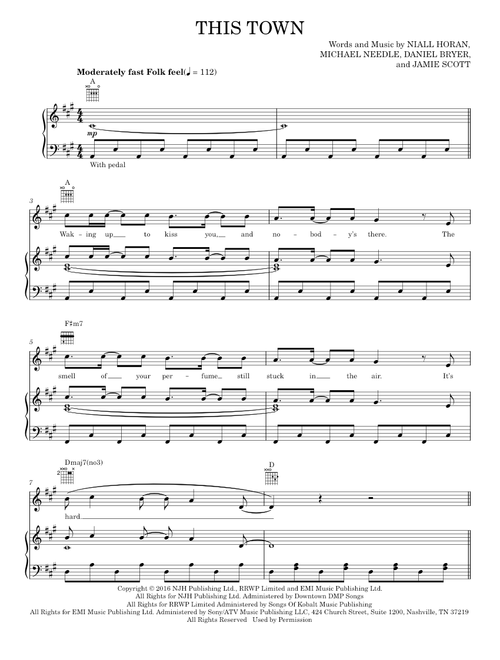 This Town - Niall Horan (Piano-Vocal-Guitar)