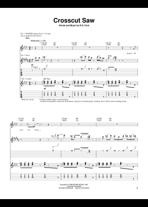 Play Official version of Crosscut Saw Sheet Music by Eric Clapton