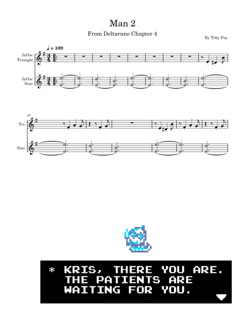 Man 2 – Toby Fox | Deltarune Chapter 4