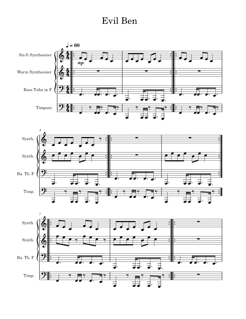 Evil Ben Piano Tutorial