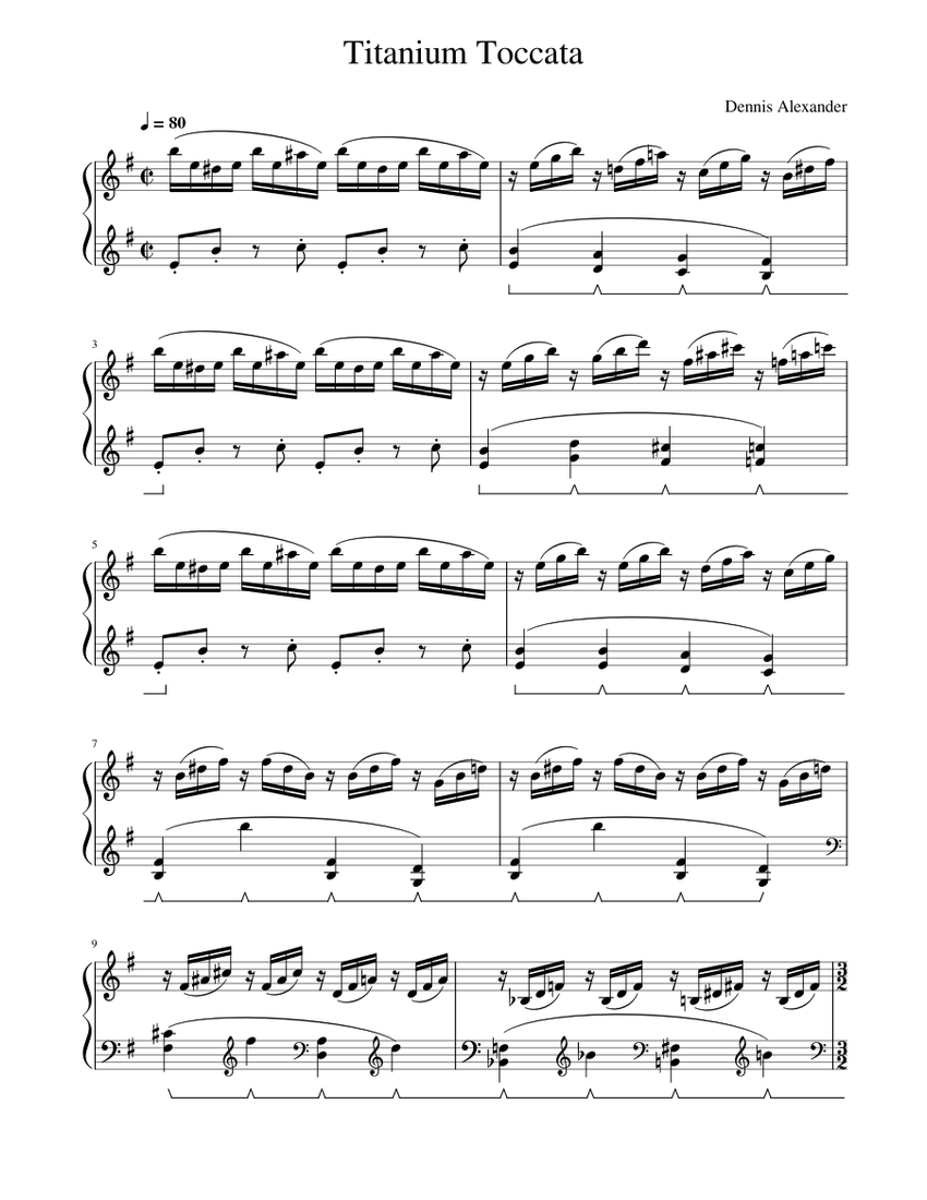 Titanium_Toccata 50 Sheet music for Piano (Solo)