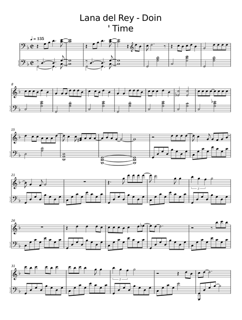 Doin' Time - Lana Del Rey