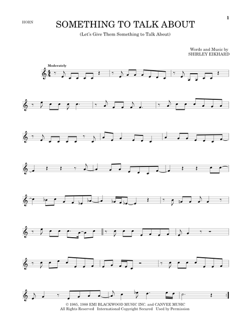 Something To Talk About (Let's Give Them Something To Talk About) - Bonnie Raitt (French Horn Solo)