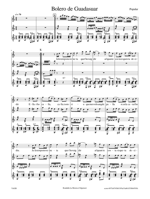 Bolero de Guadassuar – Garcia Breso