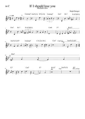 Free If I Should Lose You by Grant Green sheet music | Download