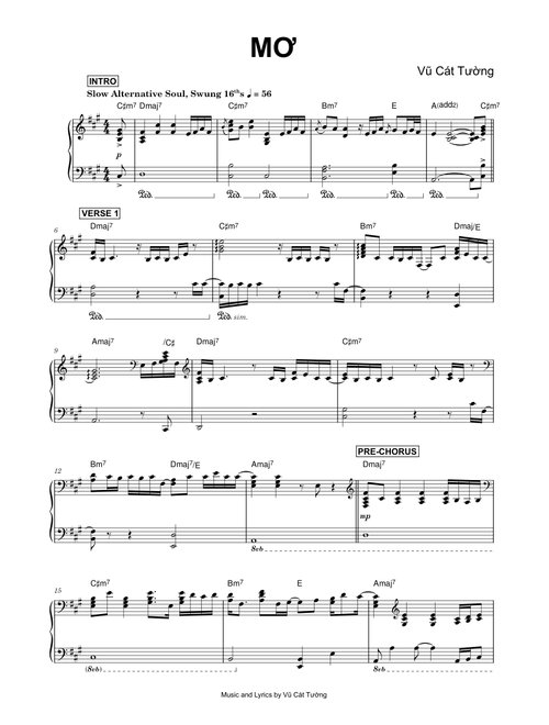 Mơ - Vũ Cát Tường (Piano)