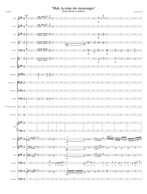 "Mab, la reine des mensonges" (from Roméo et Juliette)