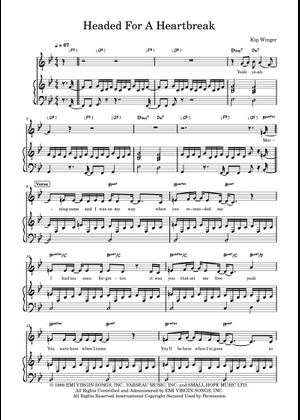 Play Official version of Headed for a heartbreak Sheet Music by