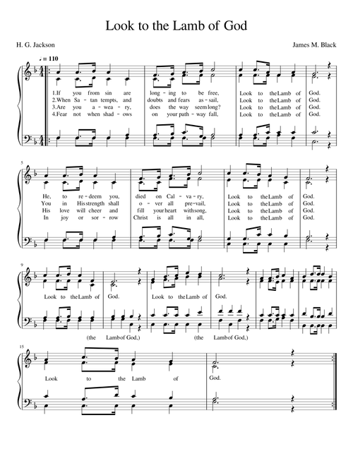 256 Look to the Lamb of God