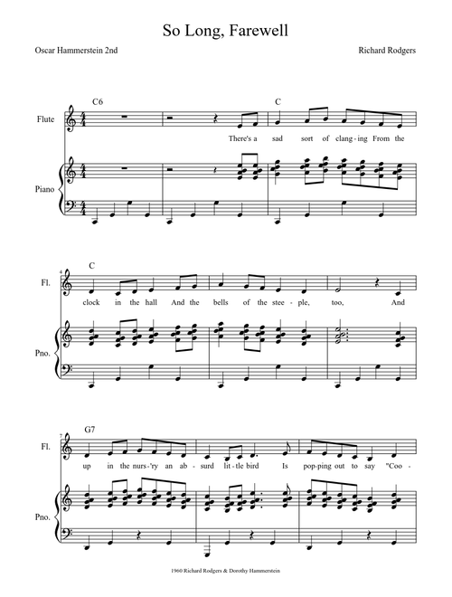 So Long, Farewell (Sound of Music)