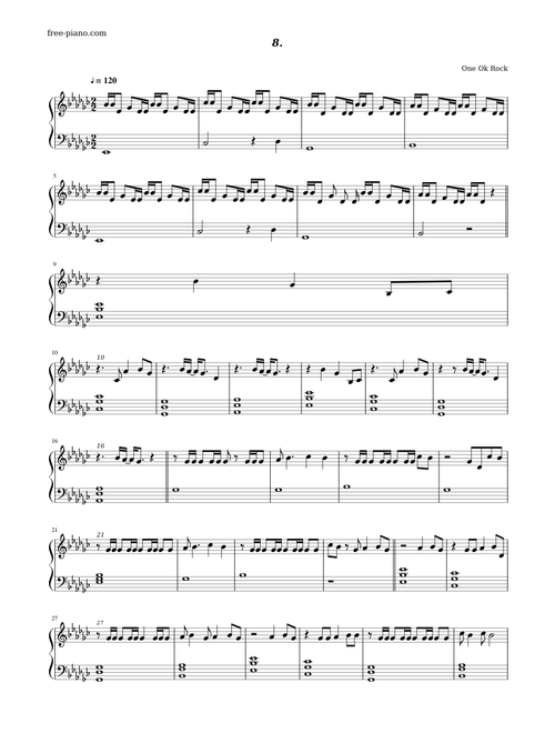 One OK Rock sheet music by asknancymore | Play, print, and