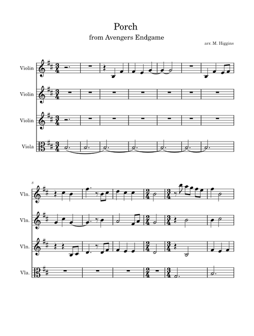 Avengers: Endgame – Alan Silvestri Porch - Avengers Endgame