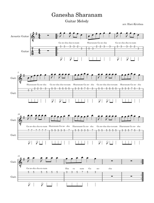 Ganesha Sharanam – Multiple composers