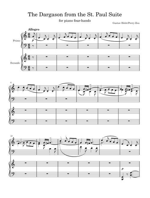 St. Paul's Suite, Op.29 No.2 – Gustav Holst The Dargason from the St. Paul Suite