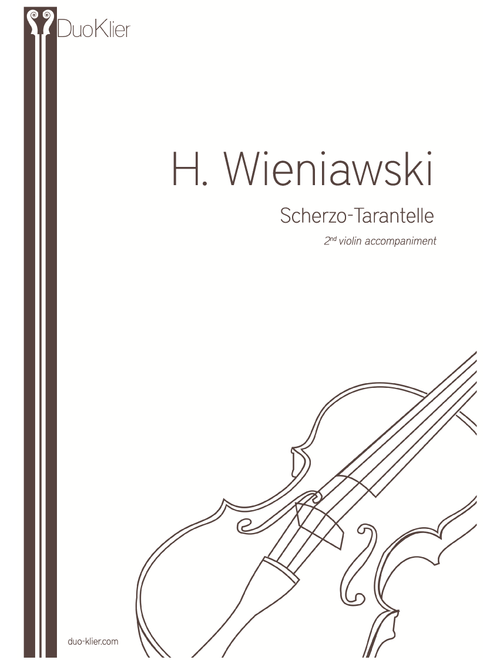 Wieniawski - Scherzo-Tarantelle, 2nd violin accompaniment (Arr. Duo Klier) (Violin Solo)