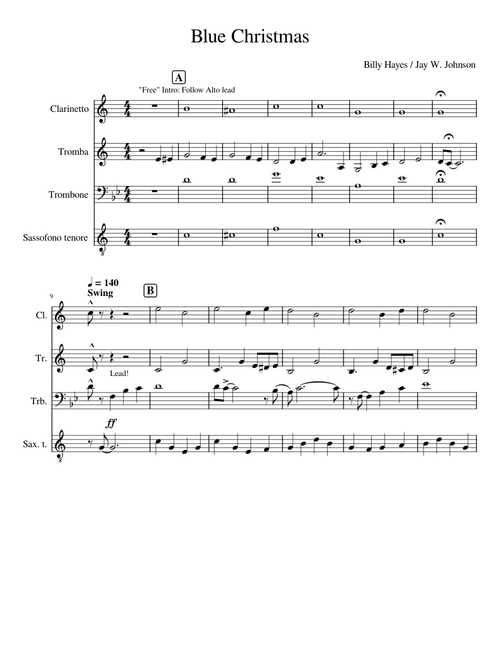 Blue Christmas Sax Quartet