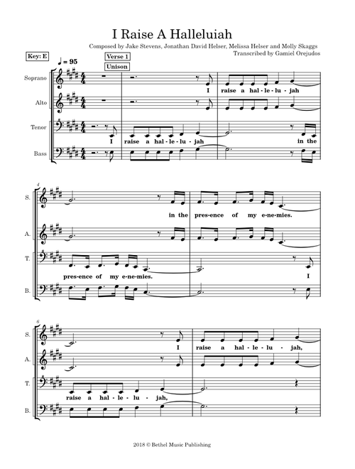 Raise a Hallelujah – Bethel Music