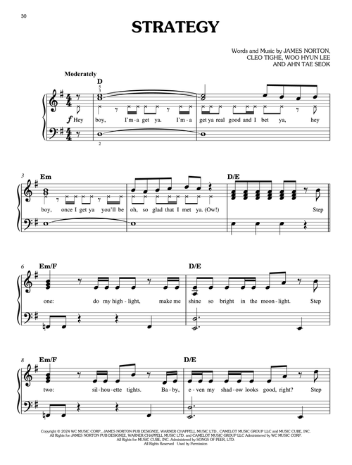 Strategy (from KPop Demon Hunters) - Twice (Easy Piano)