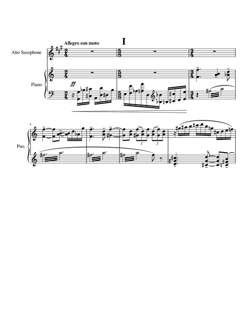 Concertino Da Camera (Arr. Zachary Corbett) - Jacques Ibert (Alto Sax and Piano)