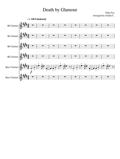 Undertale - Death by Glamour (clarinet)