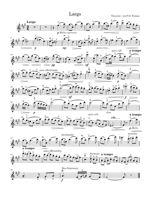 Largo – Francesco Maria Veracini