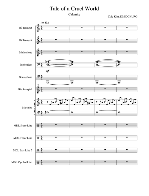 Tale of a Cruel World, drumcorps opener style